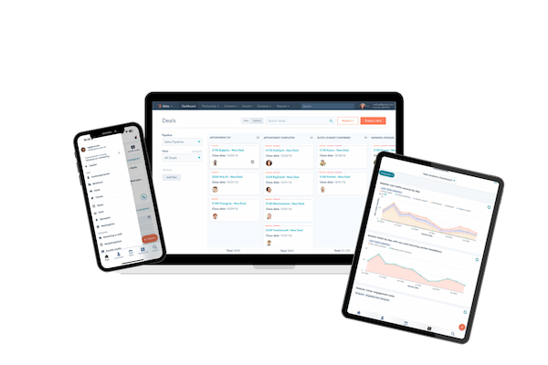 Hubspot onboarding schermen Hubspot onboarding schermen